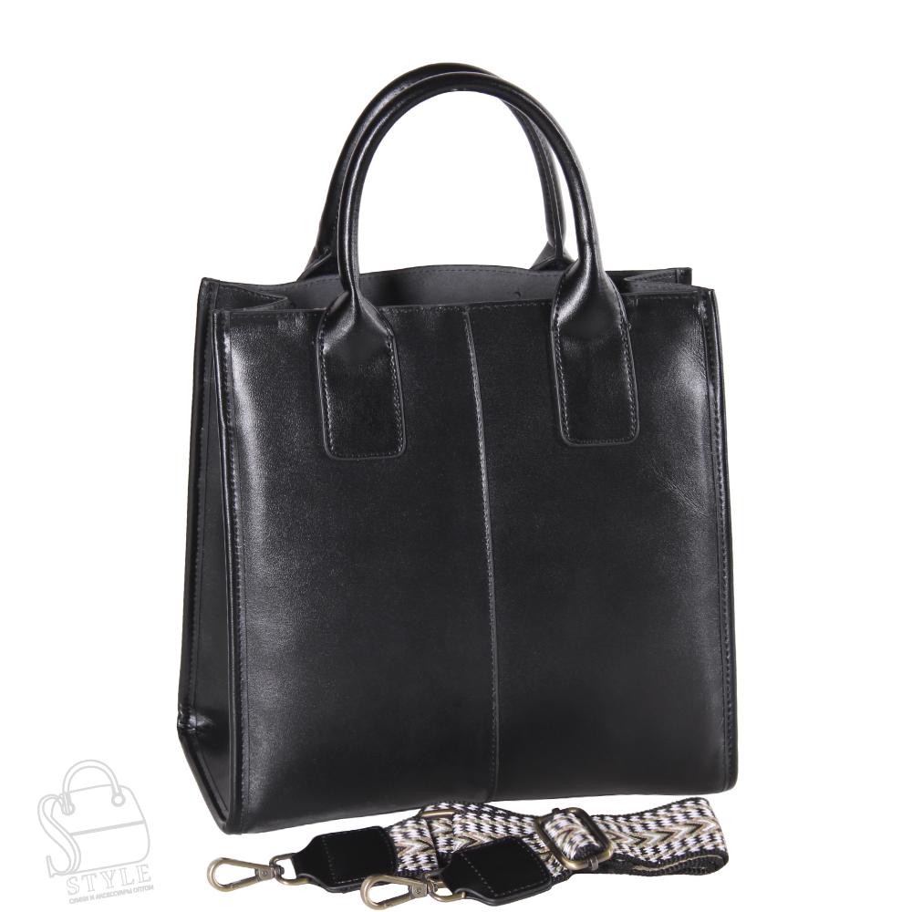 Сумка женская кожаная 256NN black Natale Navetta