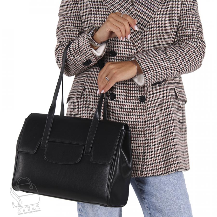 Сумка женская кожаная 3215NN black Natalle Navetta