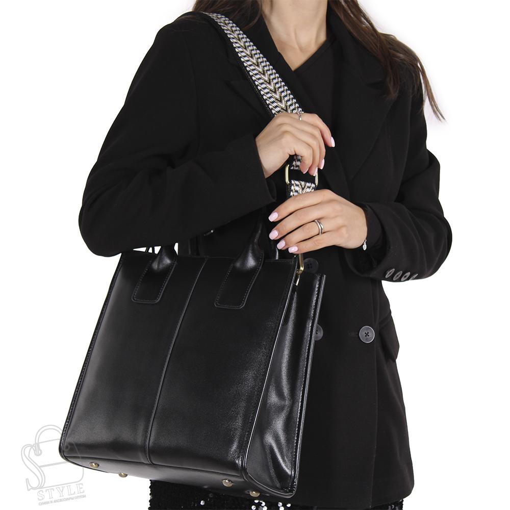 Сумка женская кожаная 256NN black Natale Navetta