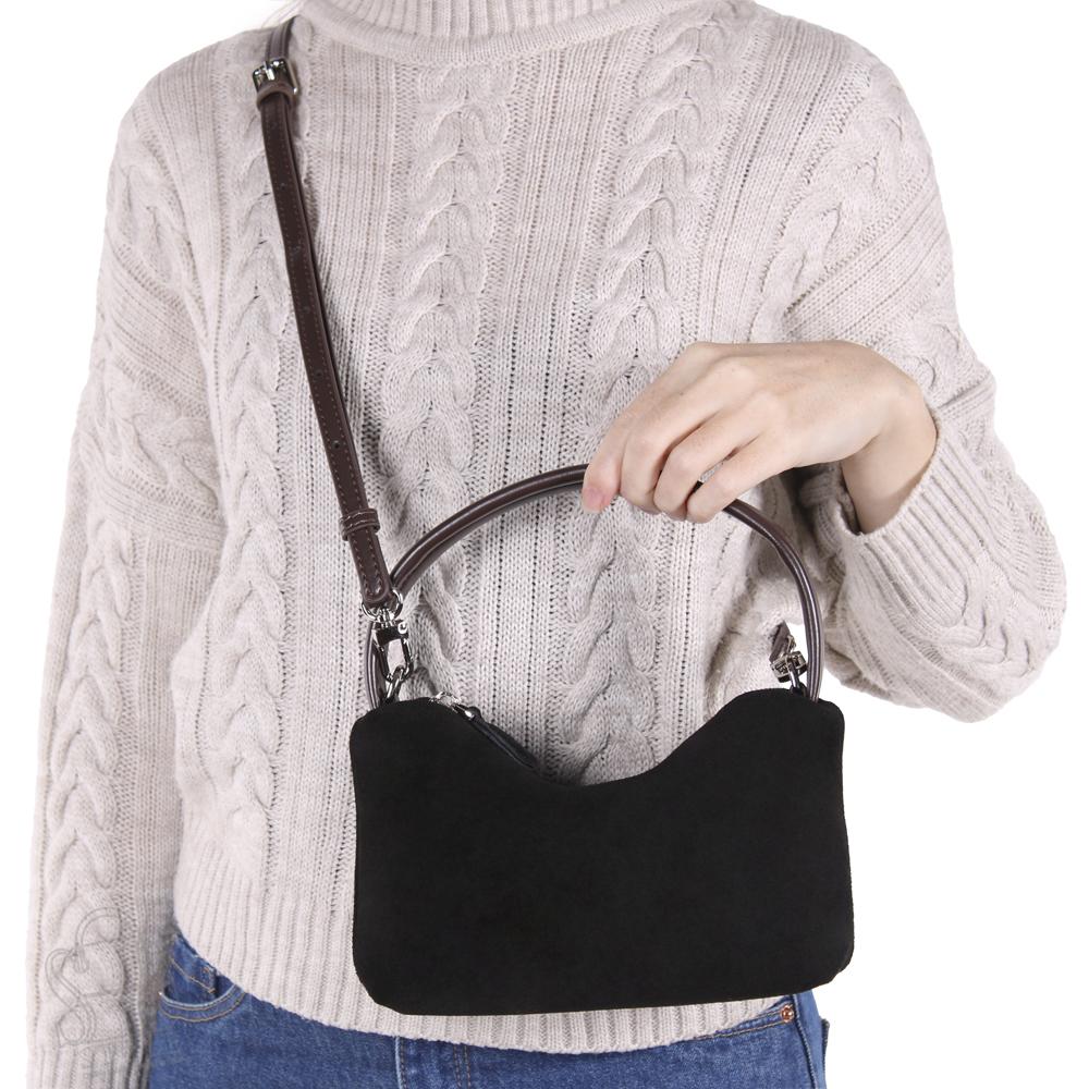 Сумка женская кожаная 990138-1NNAA black Natale Navetta