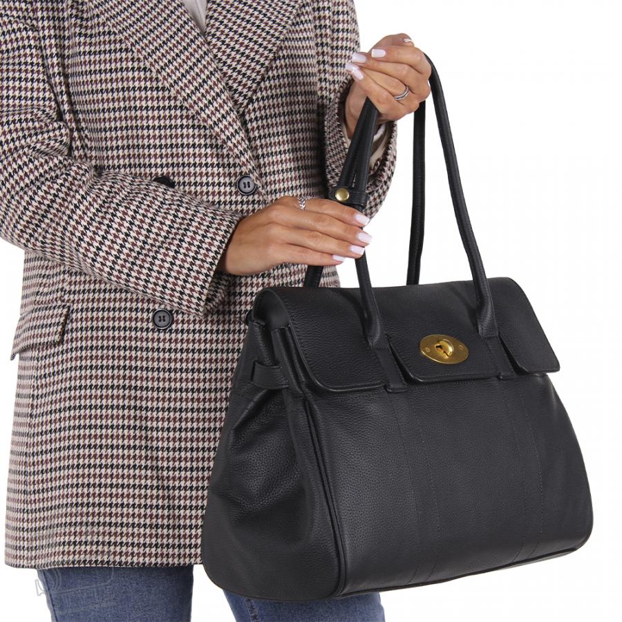 Сумка женская кожаная 2826NN black Natalle Navetta