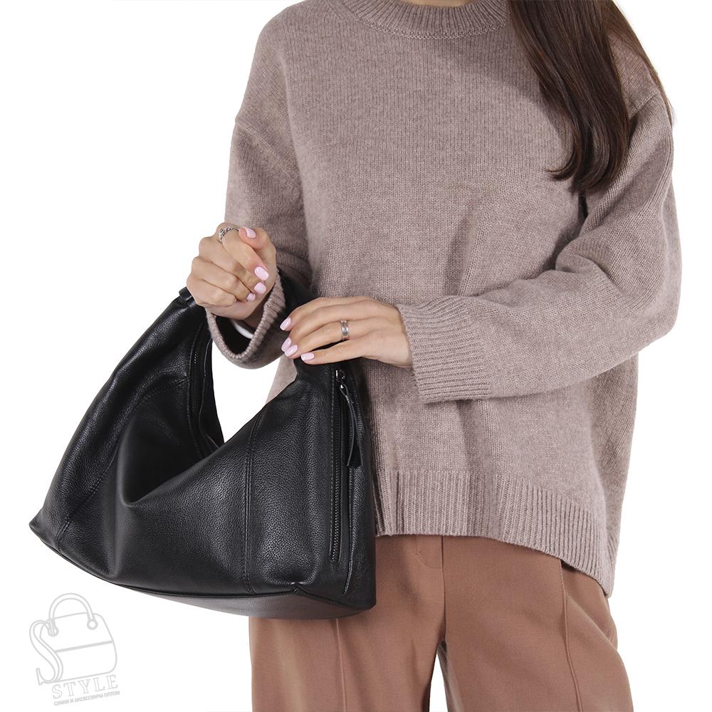 Сумка женская кожаная 3568VG black Vitelli Grassi