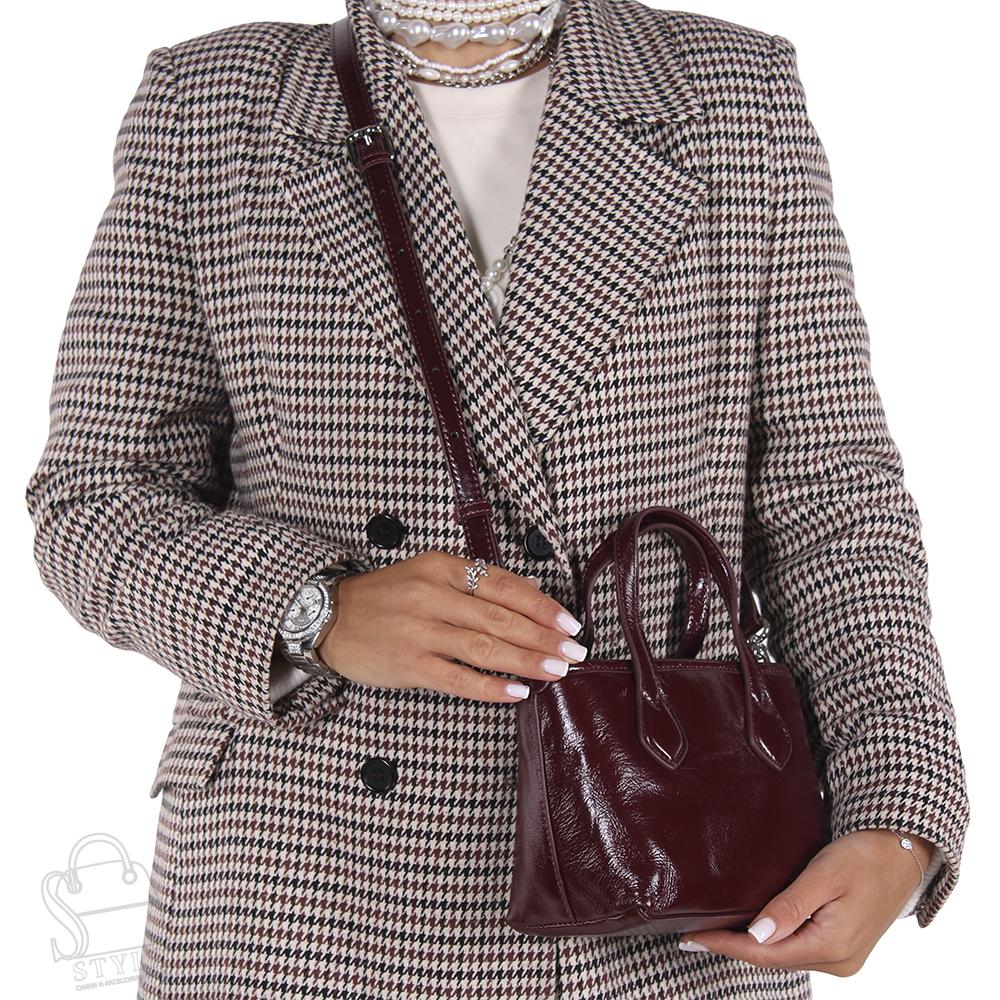 Сумка женская кожаная 3315NN d.red Natale Navetta