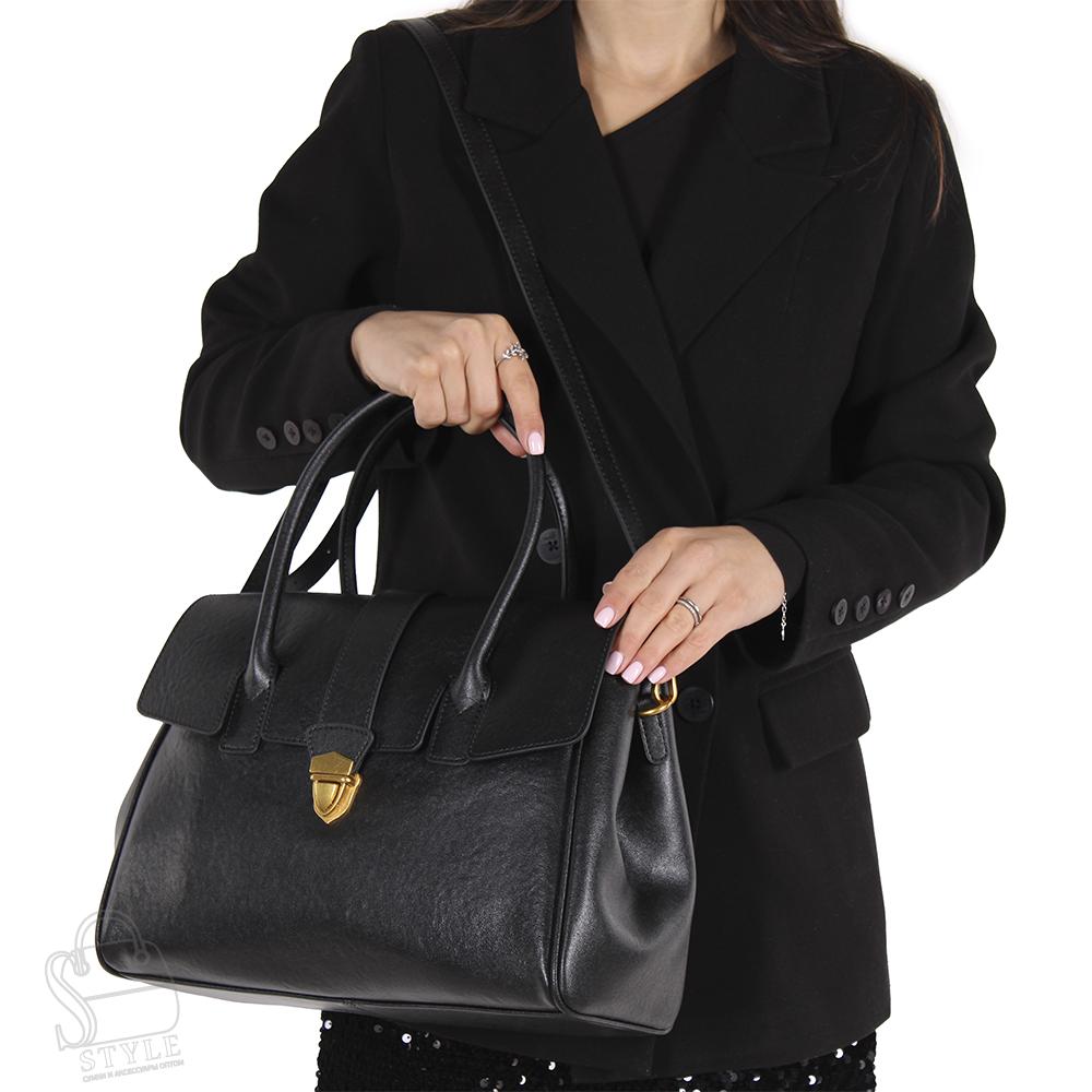 Сумка женская кожаная 796NN black Natale Navetta
