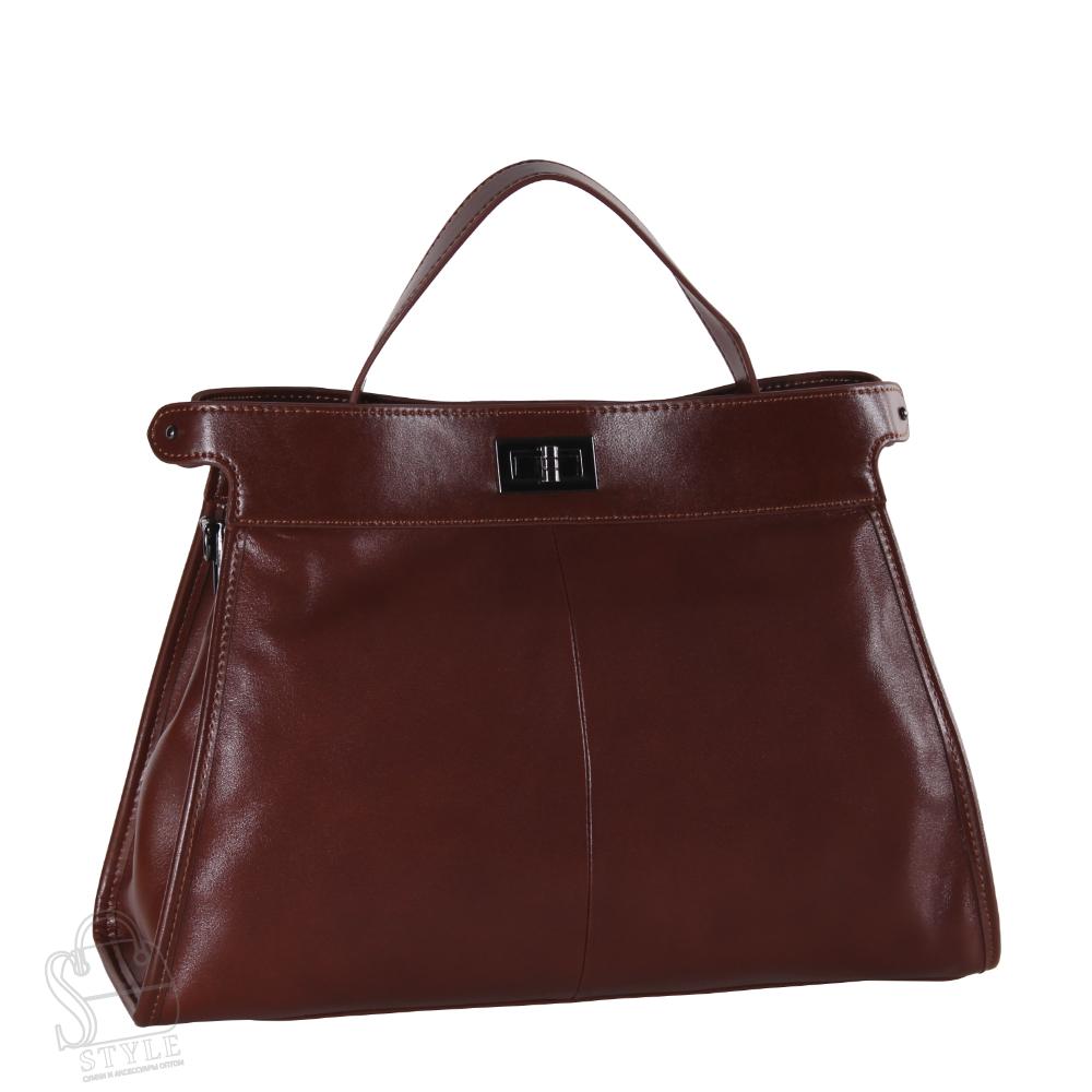 Сумка женская кожаная 9903NN brown Natale Navetta