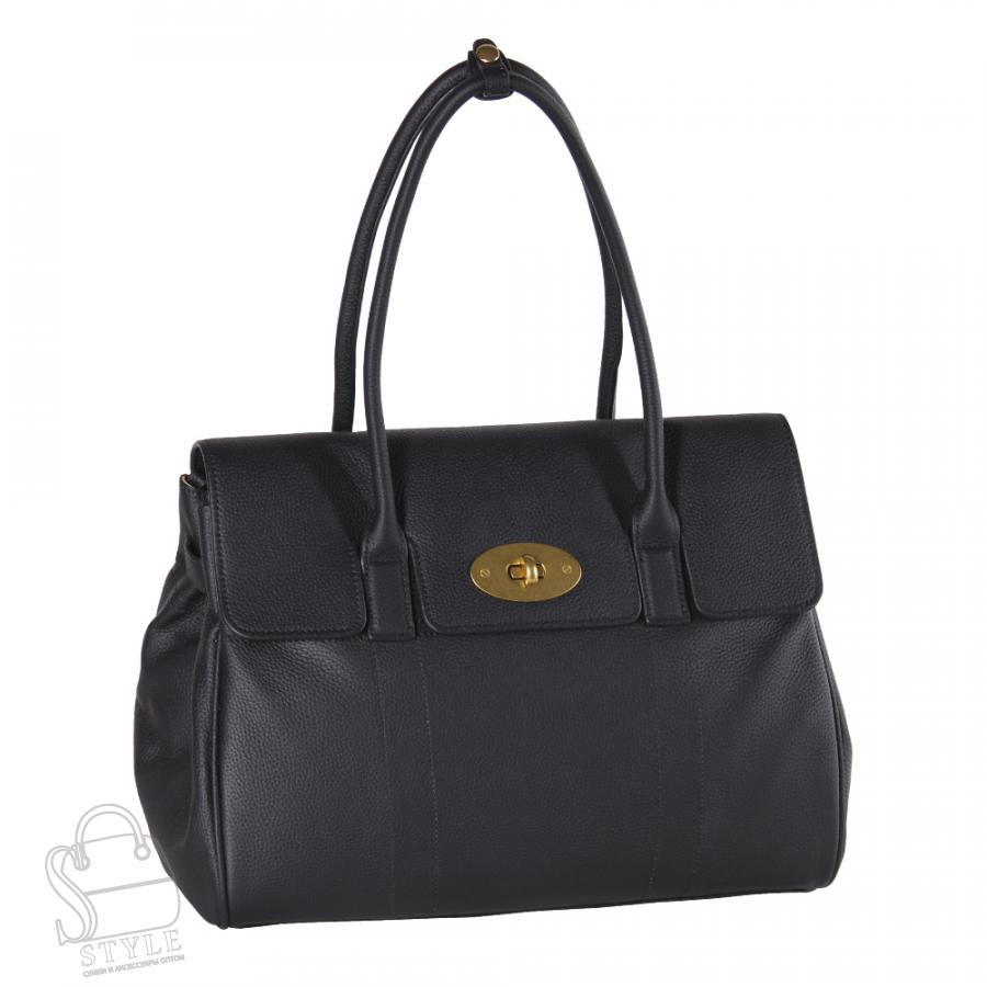 Сумка женская кожаная 2826NN black Natalle Navetta