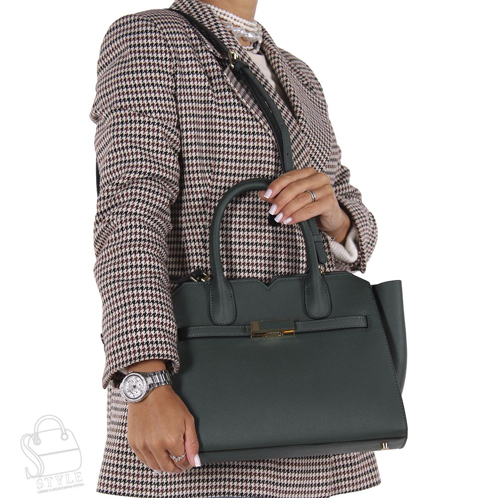 Сумка женская кожаная 3216NN green Natale Navetta