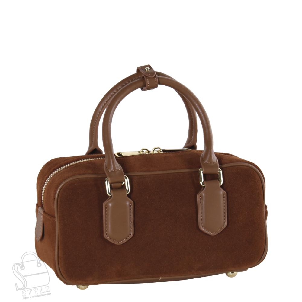 Сумка женская кожаная 8801-1VGAA brown Vitelli Grassi
