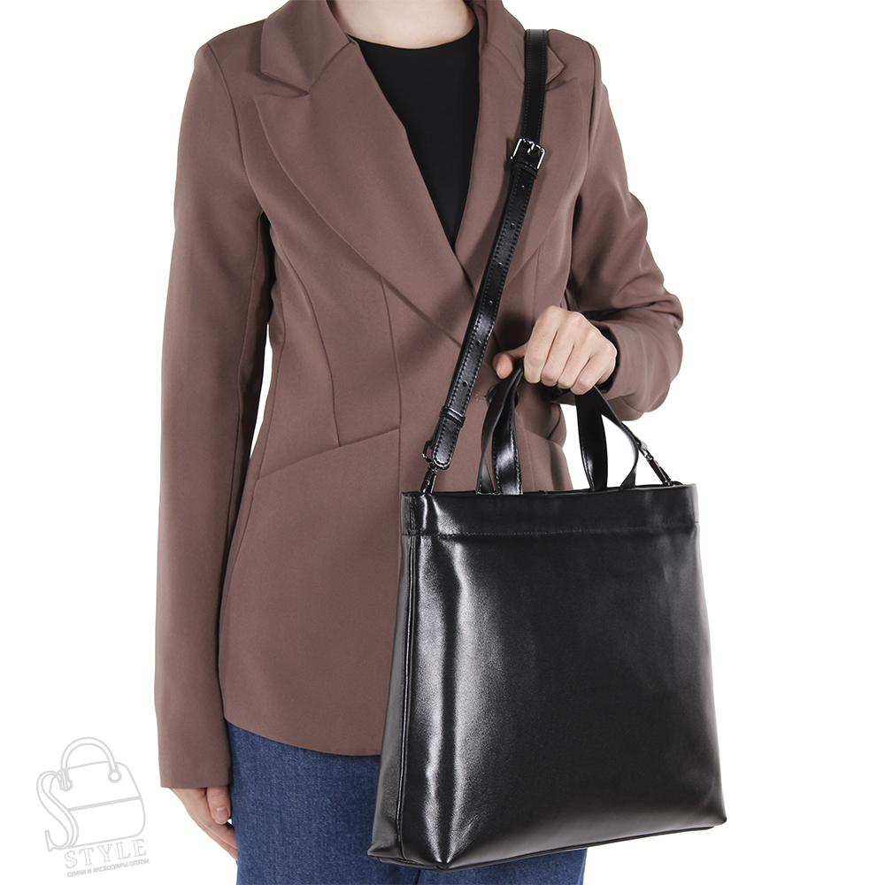 Сумка женская кожаная 7715NN black Natale Navetta