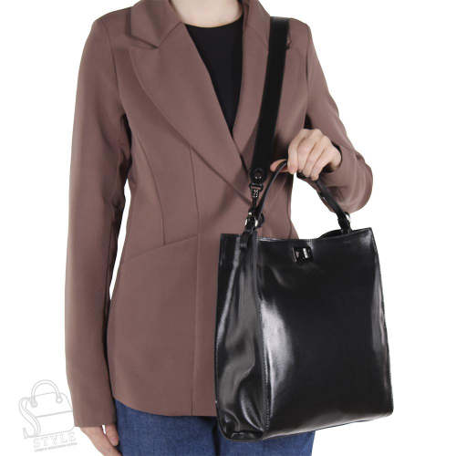 Сумка женская кожаная 7735NN black Natale Navetta