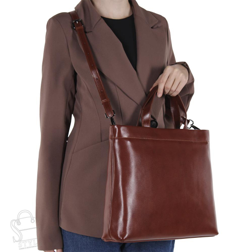 Сумка женская кожаная 7715NN brown Natale Navetta