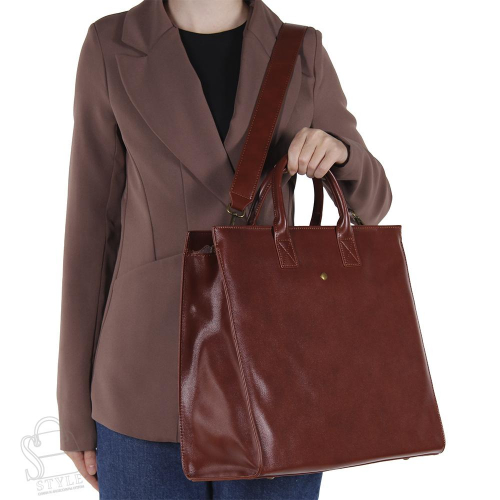 Сумка женская кожаная  5001NN brown Natale Navetta