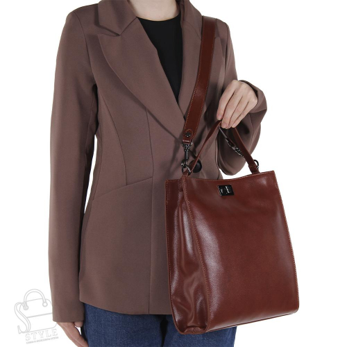 Сумка женская кожаная 7735NN brown Natale Navetta