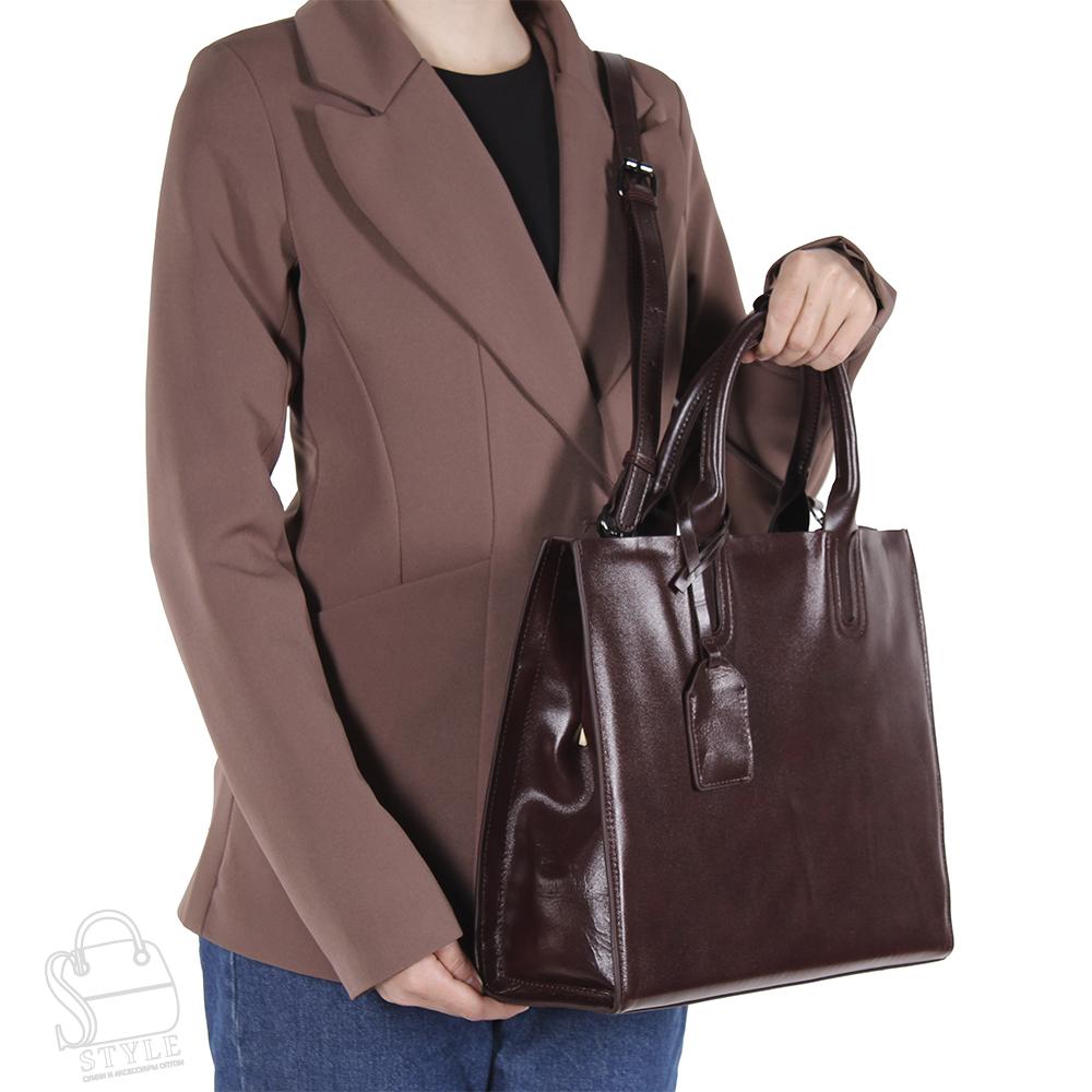 Сумка женская кожаная 6609NN wine red Natale Navetta
