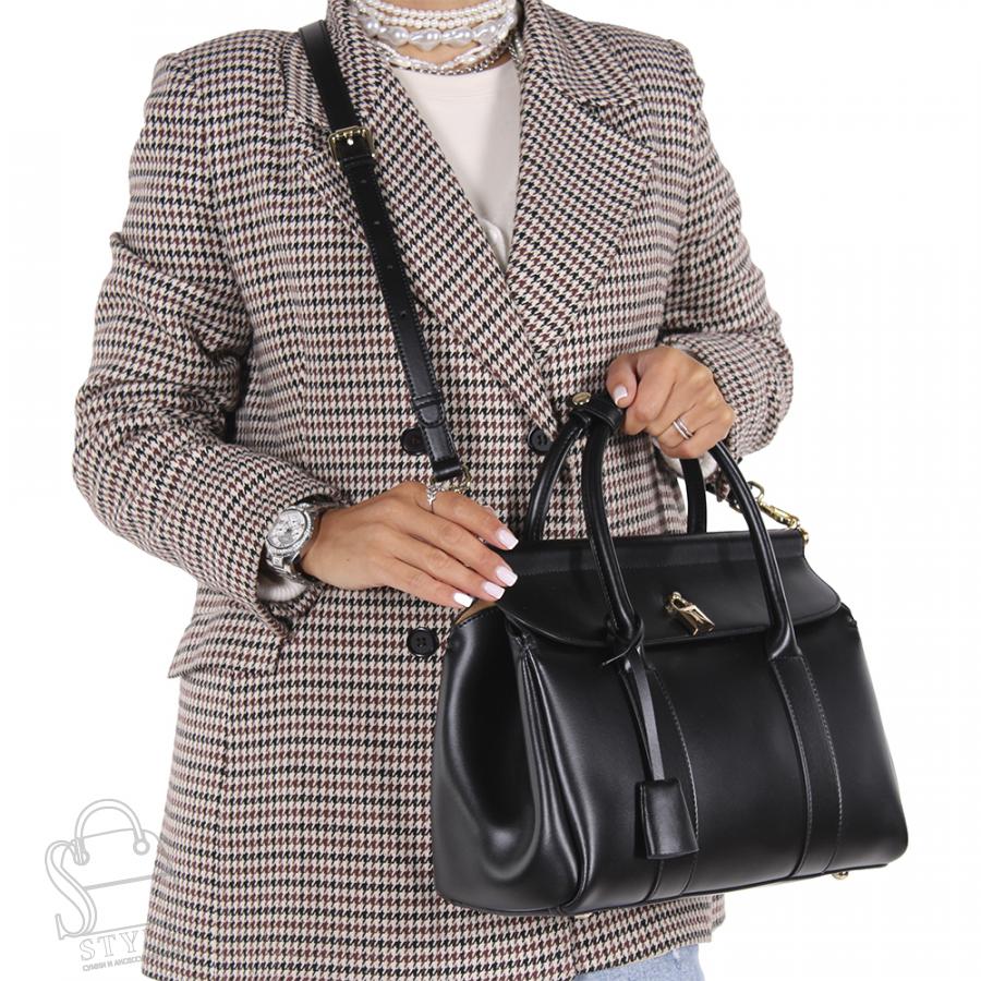 Сумка женская кожаная 3615NN black Natale Navetta