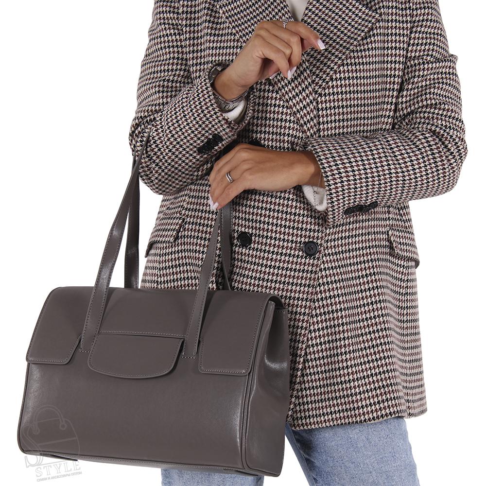 Сумка женская кожаная 3215NN gray Natalle Navetta