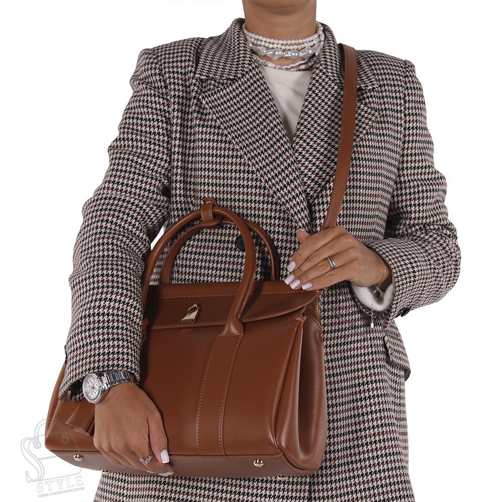 Сумка женская кожаная 3615NN brown Natale Navetta
