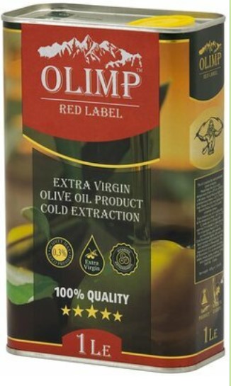 7 Масло оливковове нерафинированное Olimp Red Label Extra Virgin 1л Греция