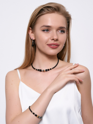 10153821 Колье Роман с камнем