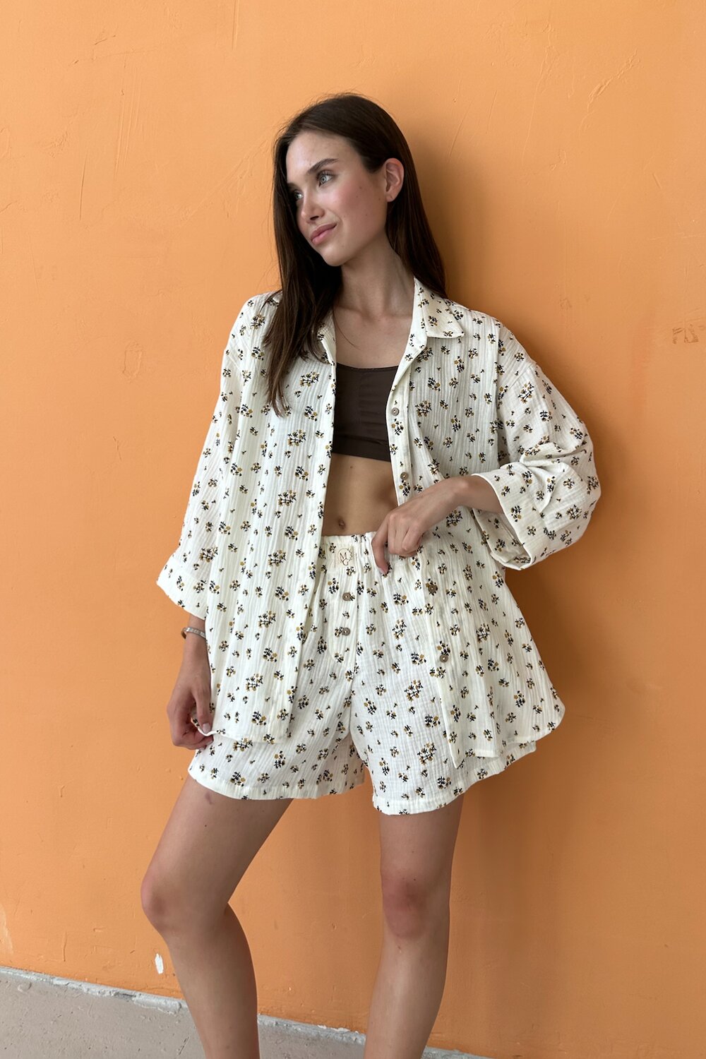 Ст.цена 4340р. 438478 RISE Костюм SET019/24 Белый, горчичный
