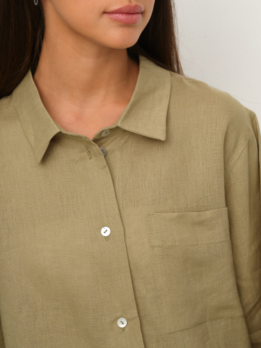 Ст.цена 5715р. 306766 RISE Рубашка S021_Olive Yellow Салатовый