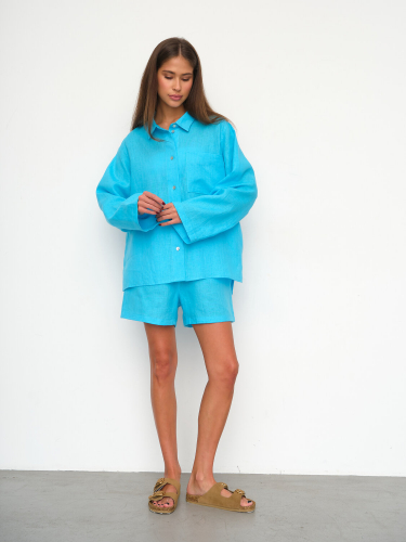 Ст.цена 5715р. 306764 RISE Рубашка S021_Cerulean Blue Голубой