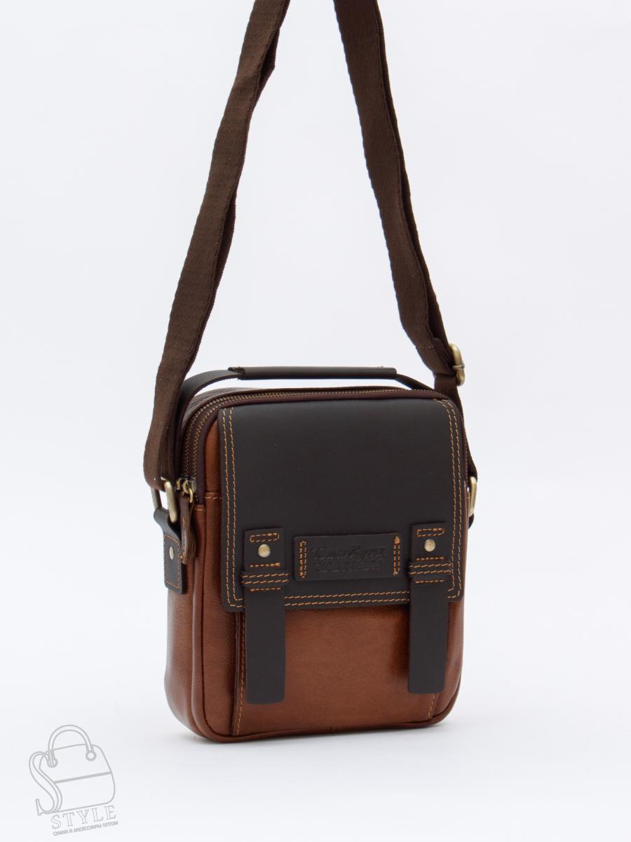 Сумка мужская кожаная 3012TR d.brown Tough Ryder в Новосибирске