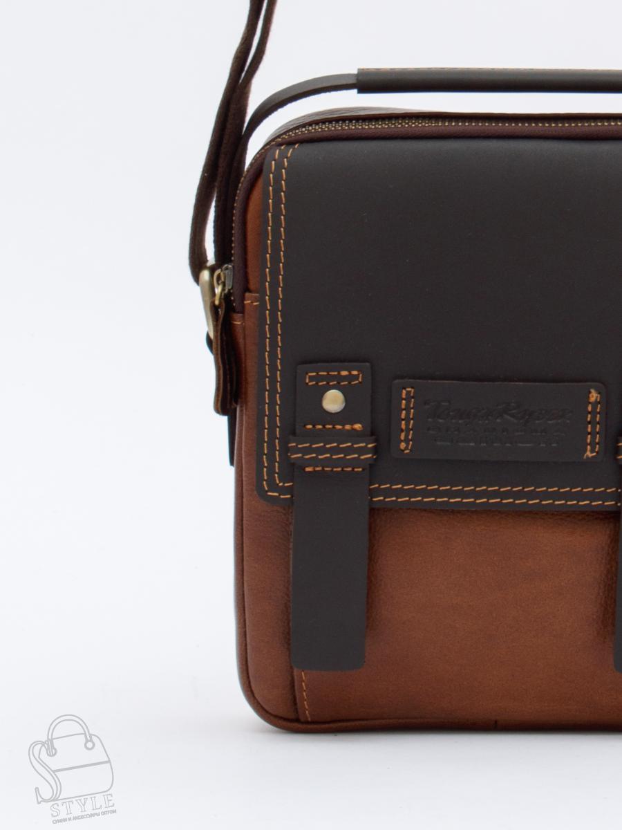 Сумка мужская кожаная 3012TR d.brown Tough Ryder в Новосибирске