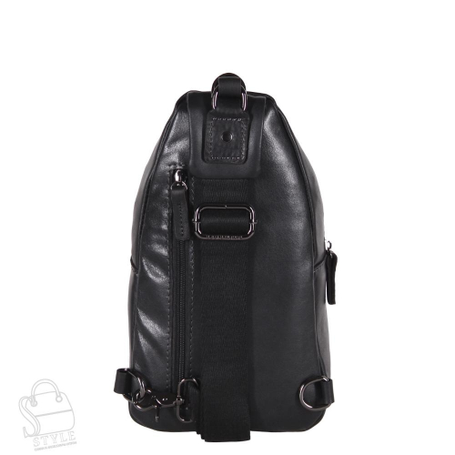 Рюкзак мужской кожаный 3014-1TR black Tough Ruder  в Новосибирске