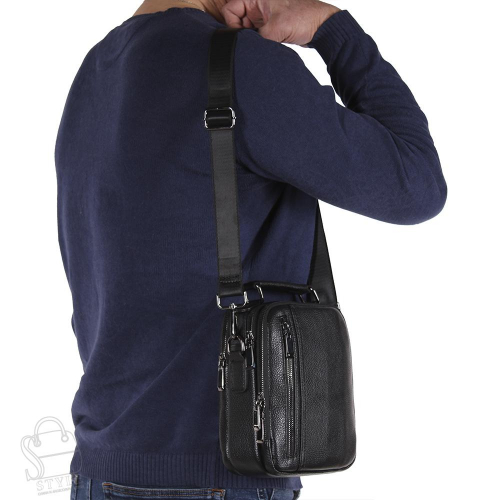 Сумка мужская кожаная 8270-2QH black Heanbag