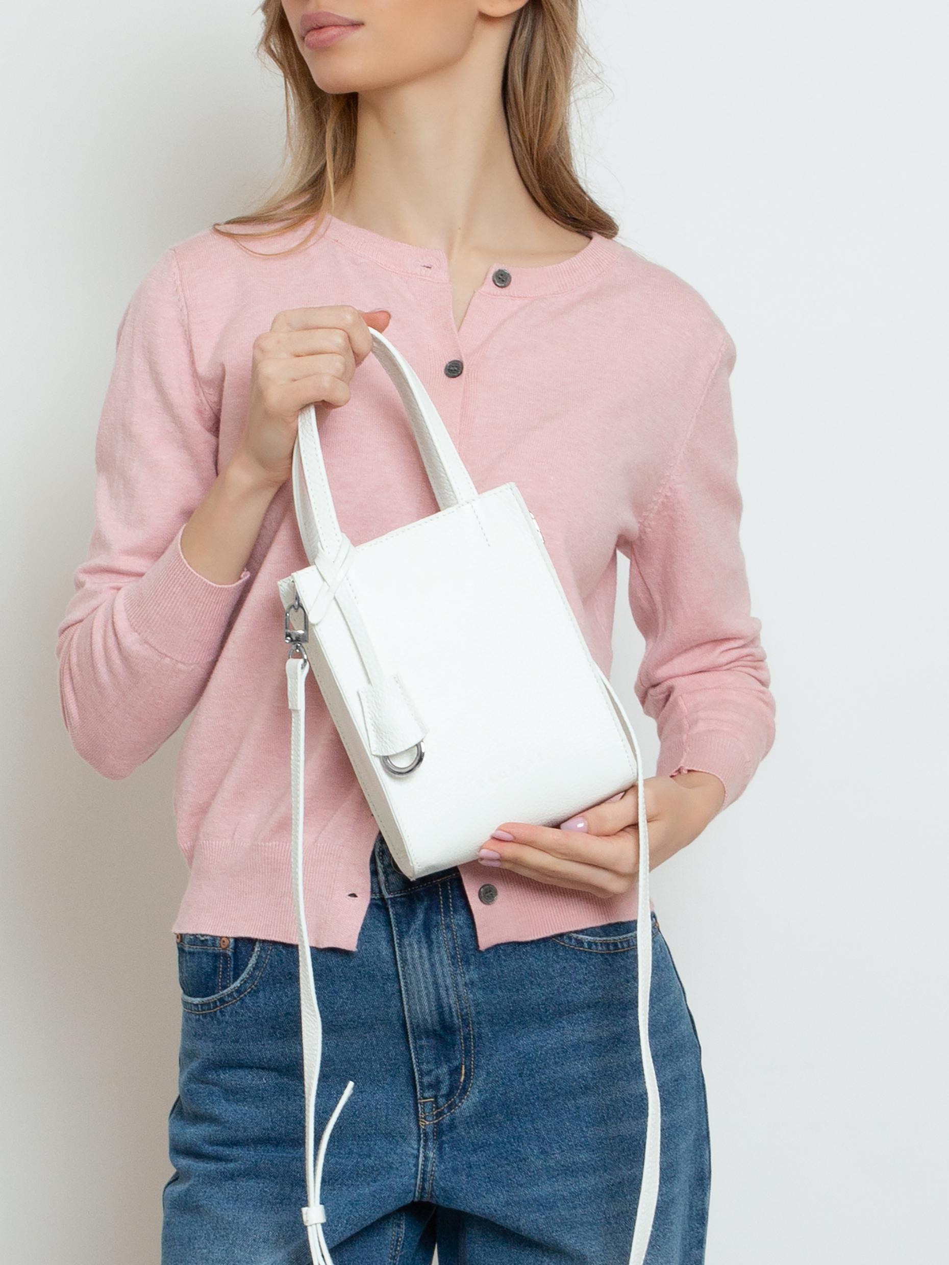 Сумка: 3006.0 р. 3340.0 р. Сумка: Женская кожаная сумка Richet 3184LNOZ 774 Белый