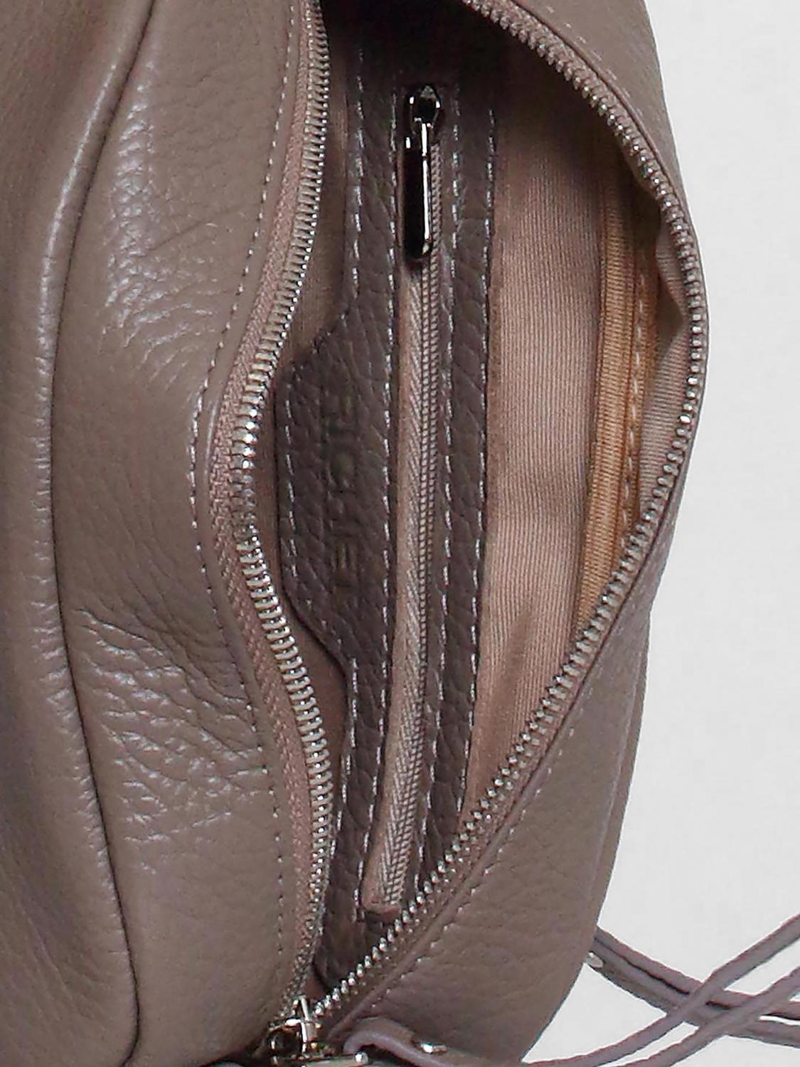 Сумка: Женская кожаная сумка Richet 3182LN 612 Тауп