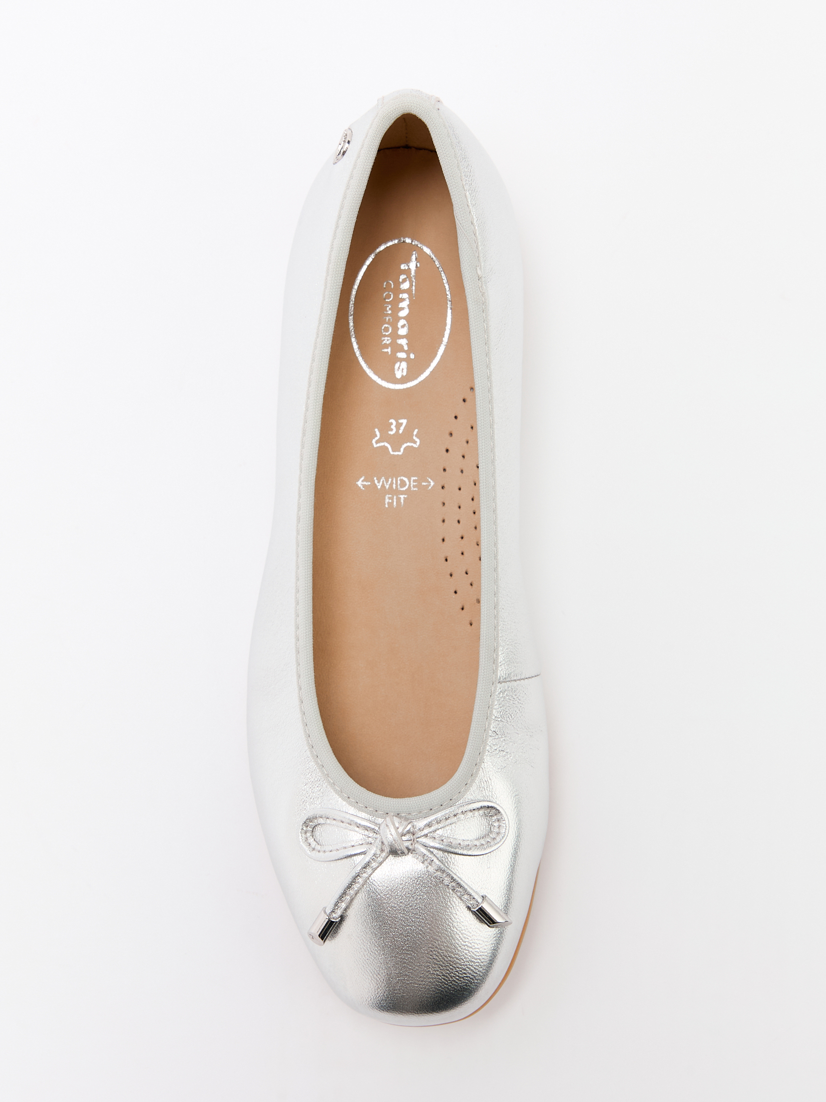 Балетки TAMARIS COMFORT TALI 4644307, серебряный