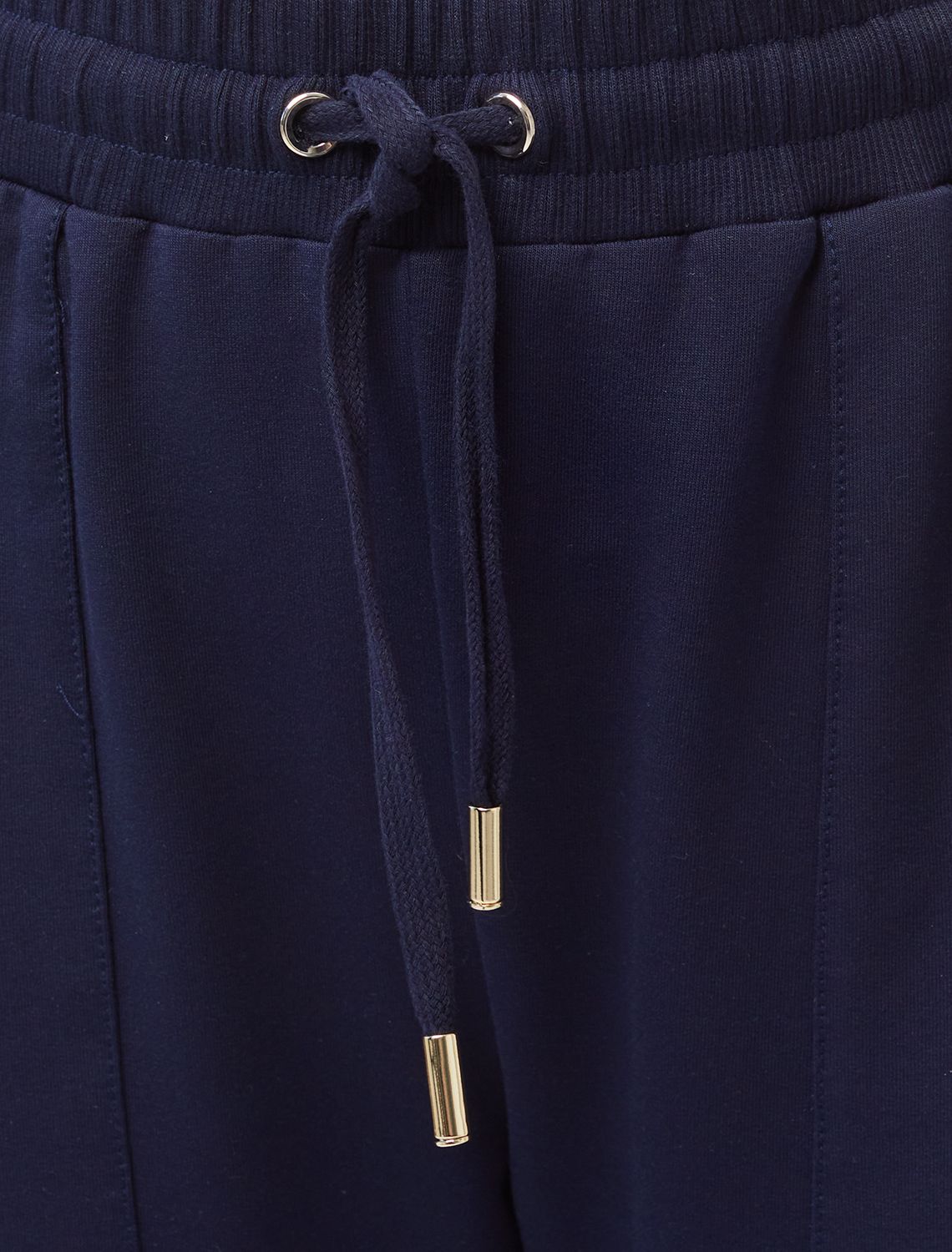 Брюки из тонкого премиального футера с эластаном D44.138 т.синий