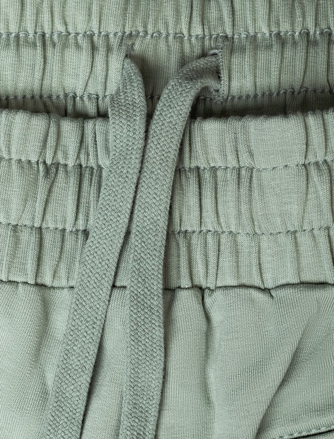 Шорты из тонкого премиального футера с эластаном D48.010 св.оливковый