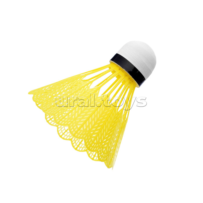 Набор воланчиков для бадминтона (6 шт.) желтый