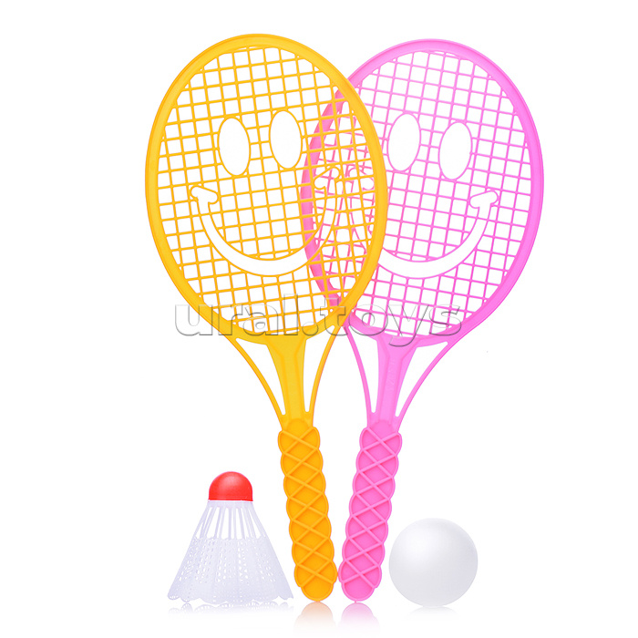 Набор игровых ракеток (2 ракетки, волан, мяч)