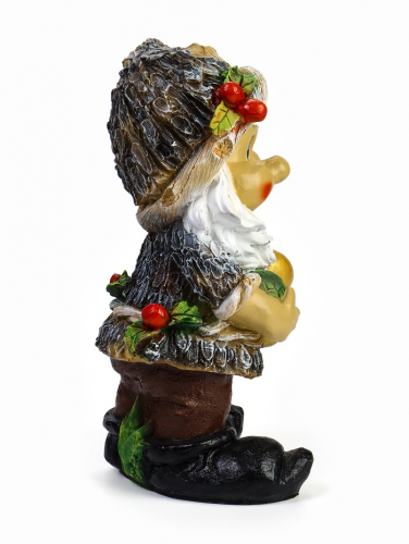 Садовая фигура из полистоуна «Гном с жёлудями», 47×26 см