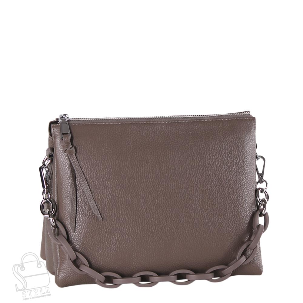 Сумка женская кожаная 8511VG gray Vitelli Grassi