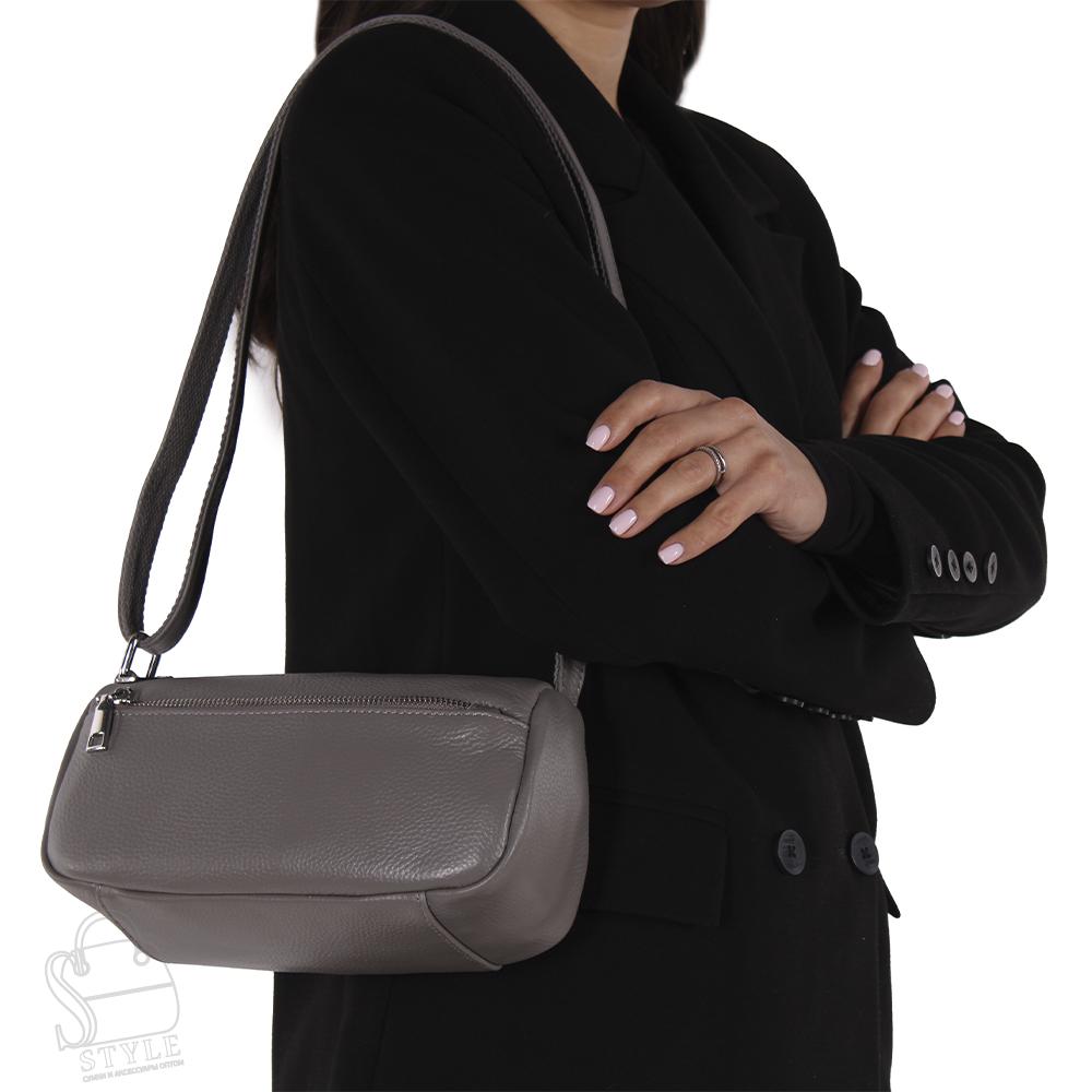 Сумка женская кожаная 6076NN gray Natale Navetta