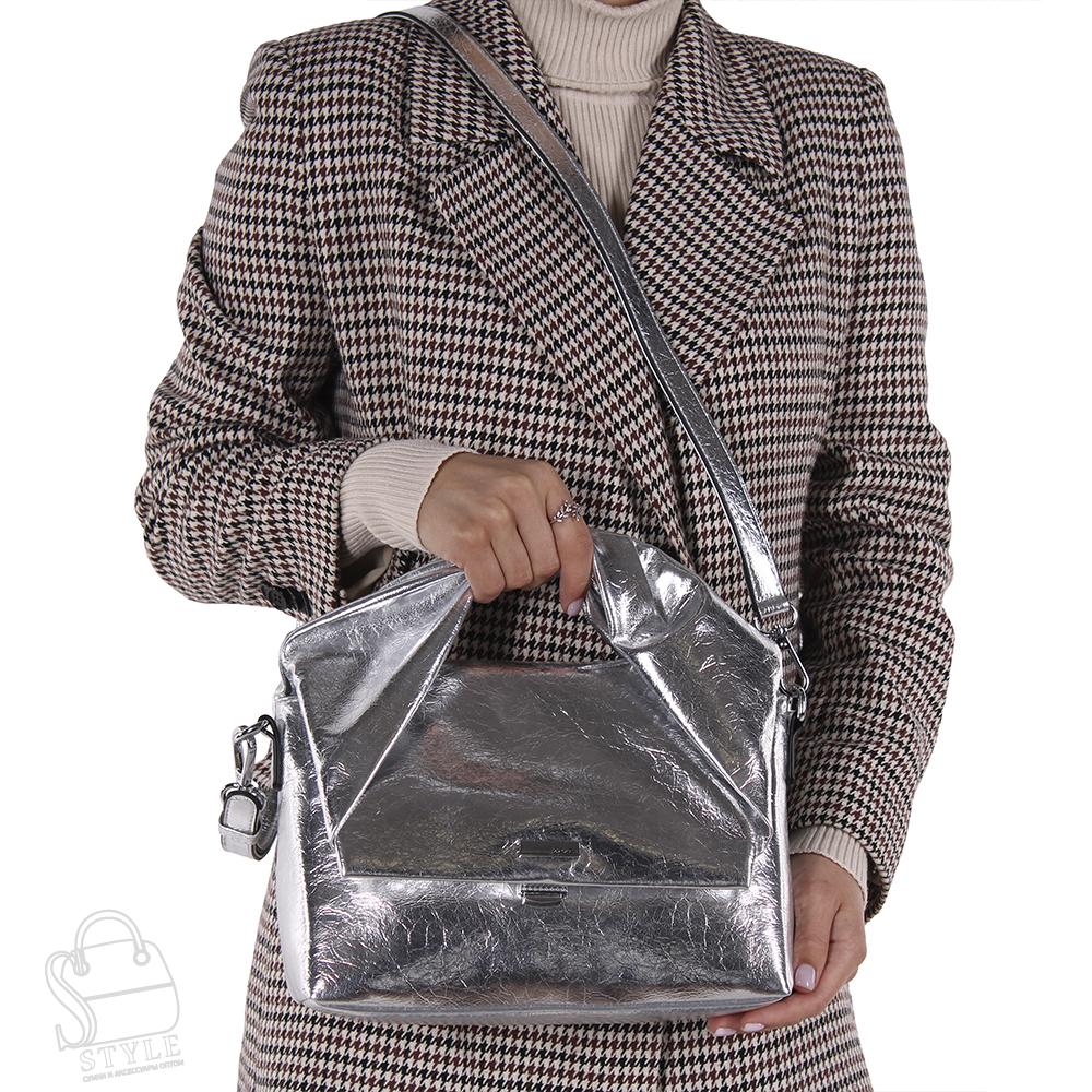 Сумка женская 98234L silver Velina Fabbiano-Safenta