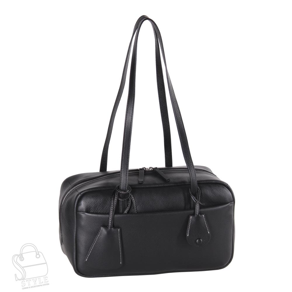 Сумка женская кожаная 3691VG black Vitelli Grassi