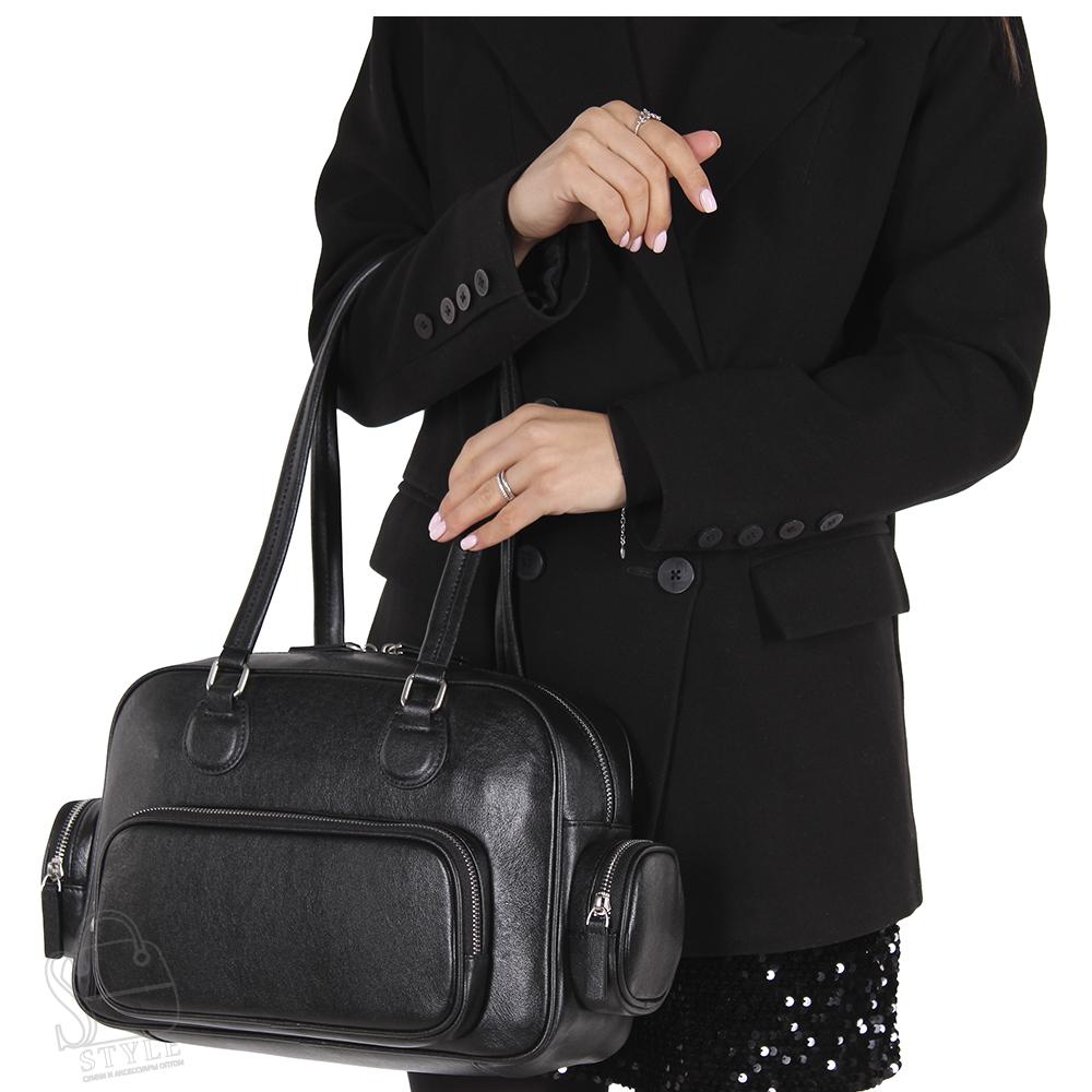 Сумка женская кожаная 260NN black Natale Navetta