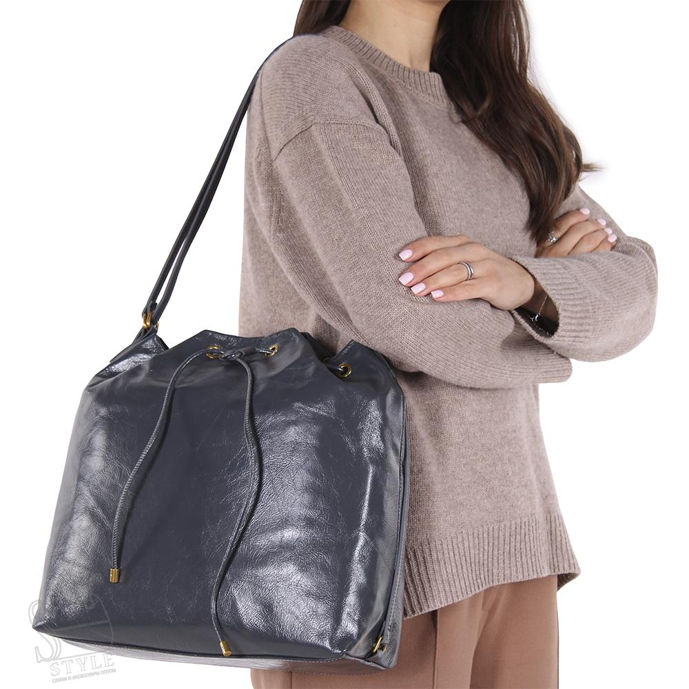 Сумка женская кожаная 2736VG gray Vitelli Grassi