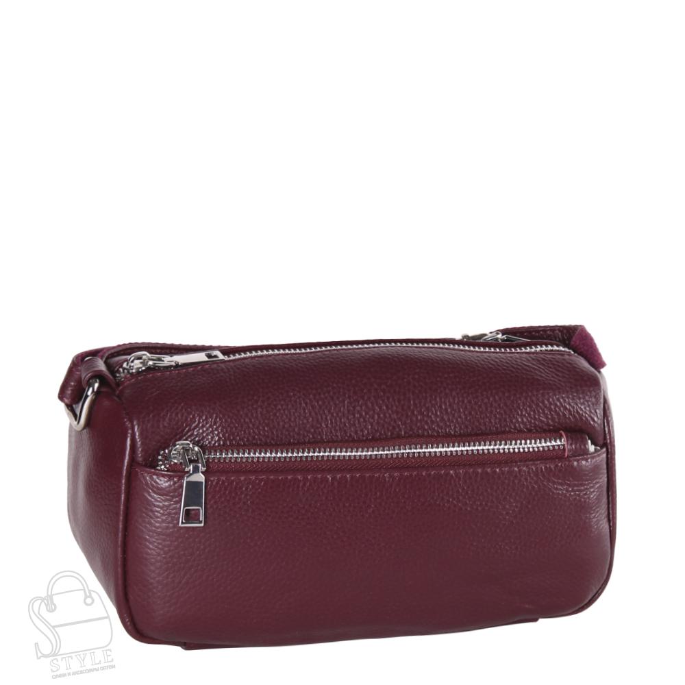 Сумка женская кожаная 6076NN eggplant Natale Navetta