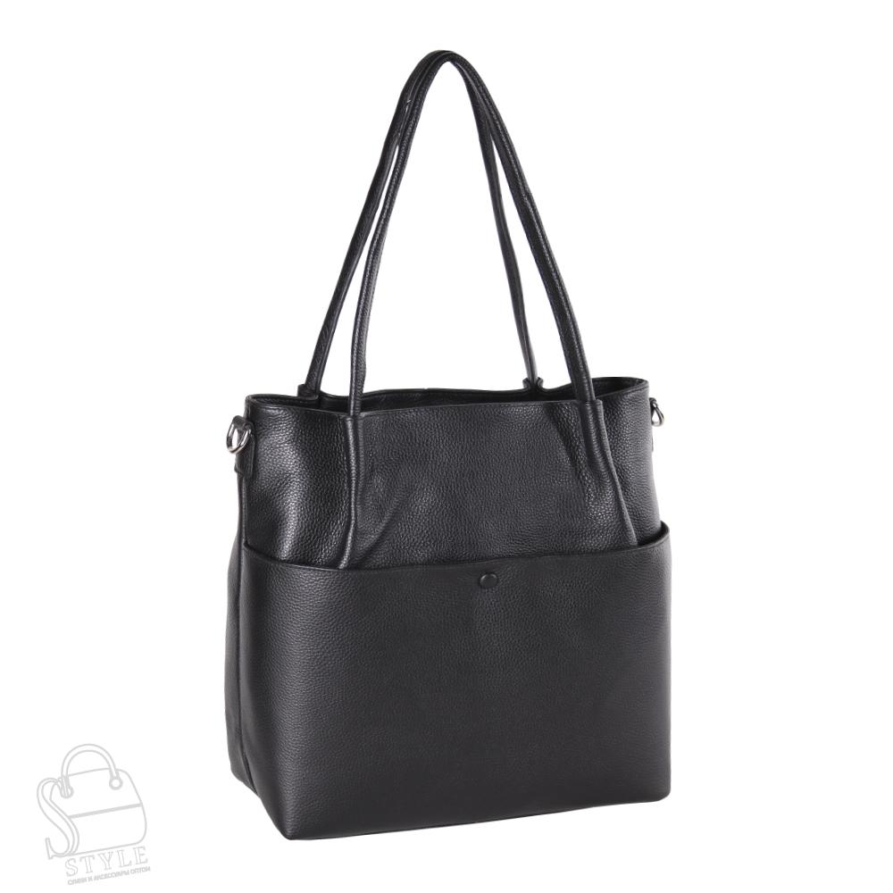 Сумка женская кожаная 8509VG black Vitelli Grassi