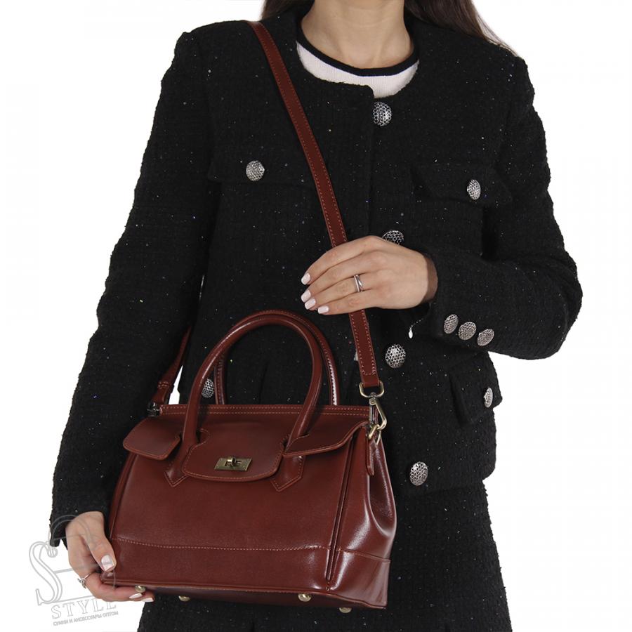 Сумка женская кожаная 5003NN brown Natale Navetta