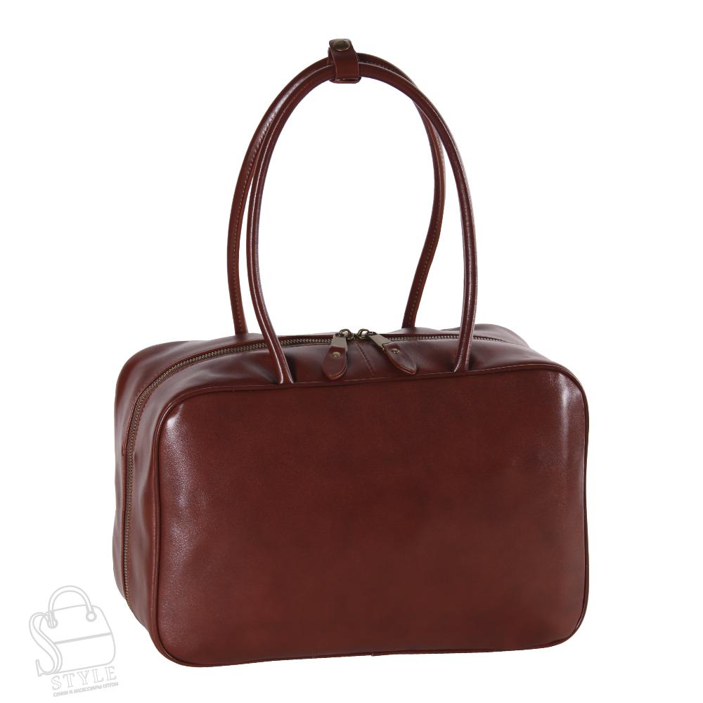 Сумка женская кожаная 5007NN brown Natale Navetta