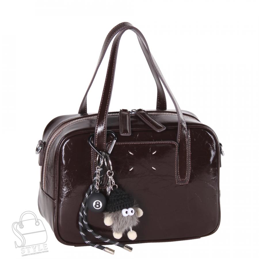 Сумка женская кожаная 2875VG coffee Vitelli Grassi