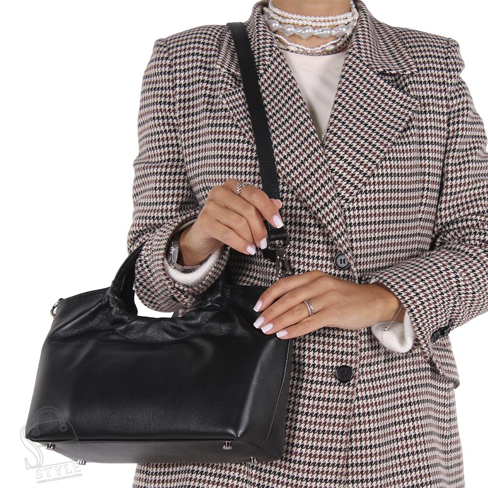 Сумка женская кожаная 3576VG black Vitelli Grassi